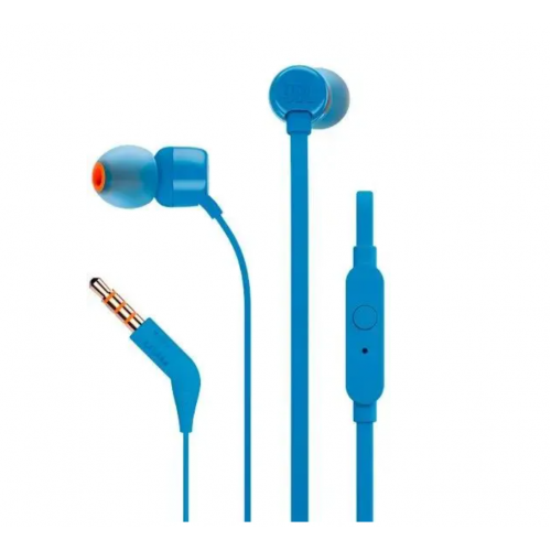 Наушники JBL Гарнитура T110, синий Наушники JBL Гарнитура T110, синий